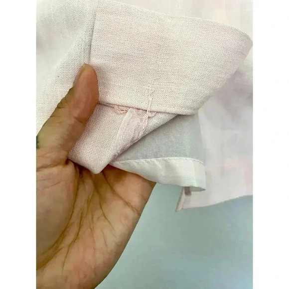 Pink Scallop Skirt Faux Wrap Sz 10 Soft VTG 1980's - Picture 4 of 8